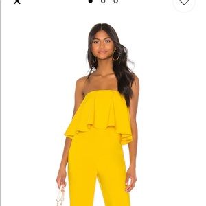 Lovers + Friends yellow jumpsuit